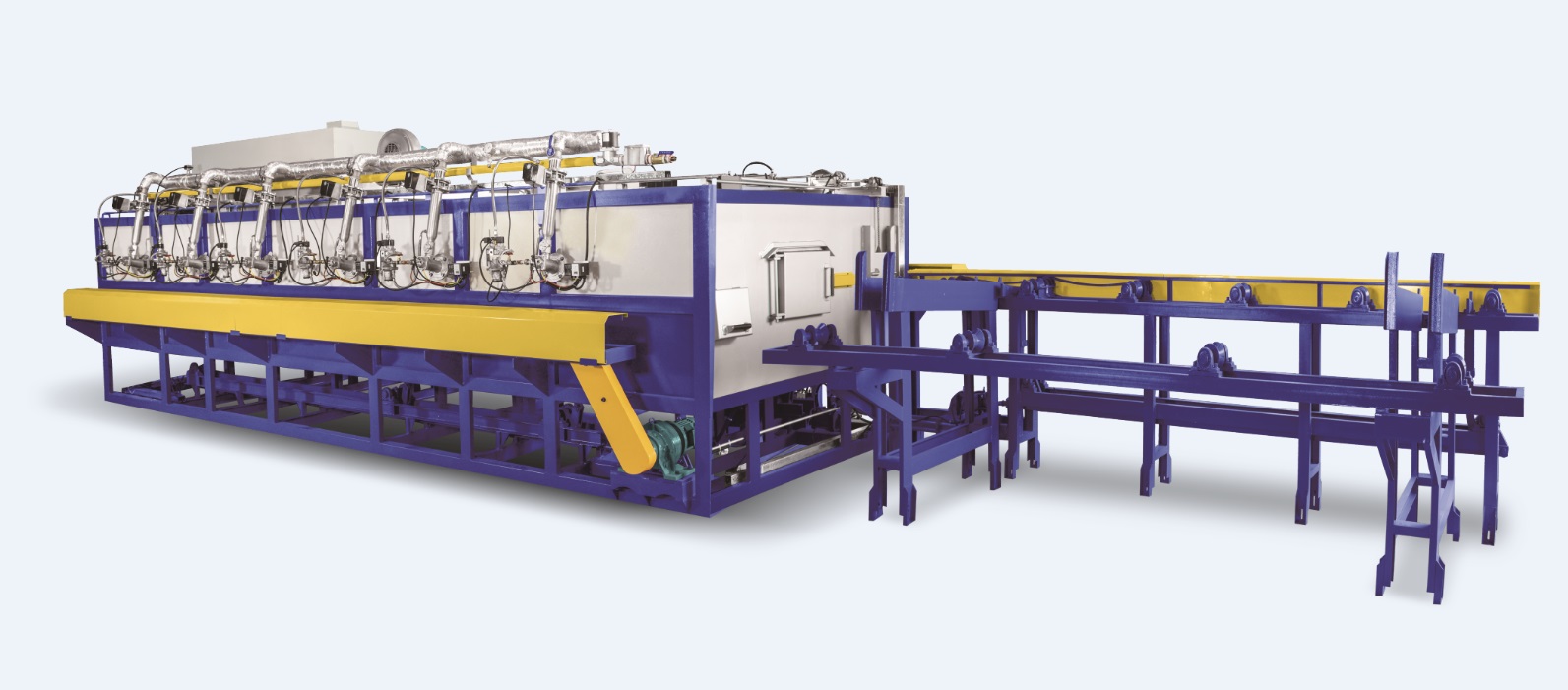 Forno de pré-aquecimento de tarugos múltiplos